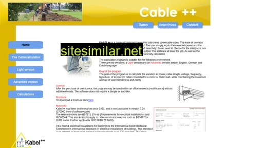 cablecalculation.eu alternative sites