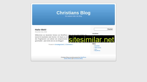 Christianschaefer similar sites
