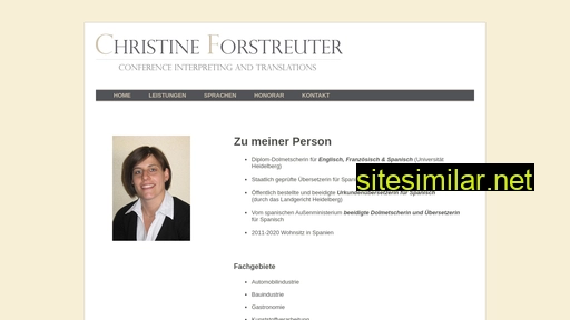 christine-forstreuter.eu alternative sites