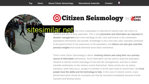 citizenseismology.eu alternative sites