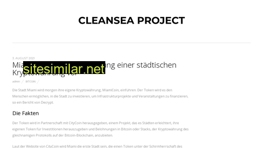 cleansea-project.eu alternative sites
