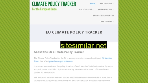 climatepolicytracker.eu alternative sites