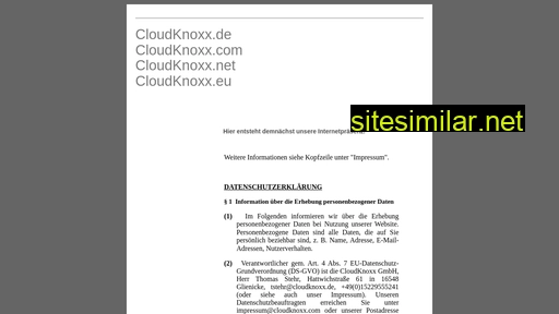 cloudknoxx.eu alternative sites