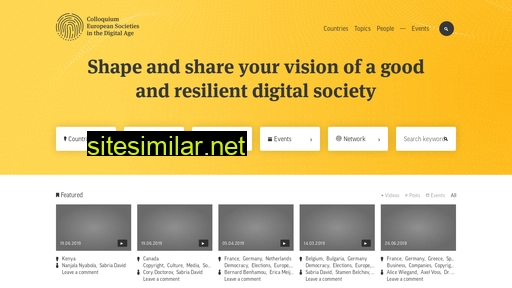 Colloquium-digital-societies similar sites