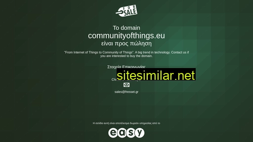 communityofthings.eu alternative sites
