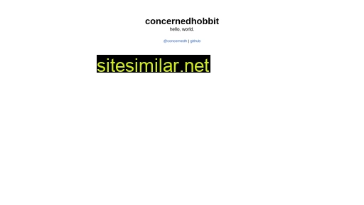 concernedhobbit.eu alternative sites