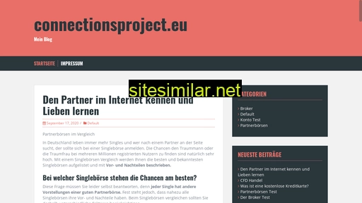 connectionsproject.eu alternative sites