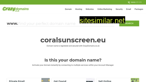coralsunscreen.eu alternative sites