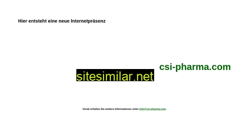csi-pharma.eu alternative sites