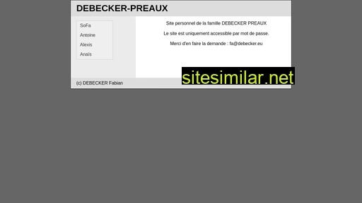 debecker.eu alternative sites