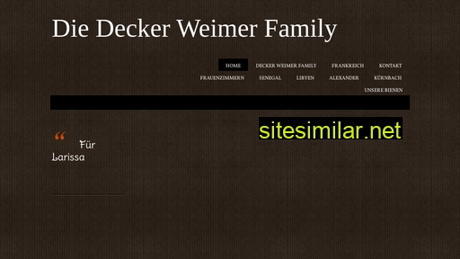 Deckerweimerfamily similar sites