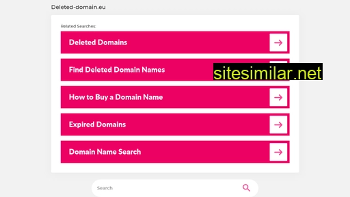 Deleted-domain similar sites
