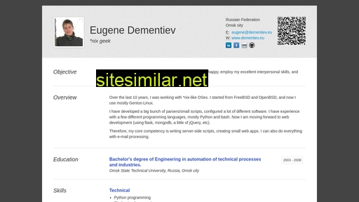 dementiev.eu alternative sites