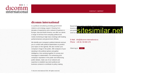 Dicomm-international similar sites