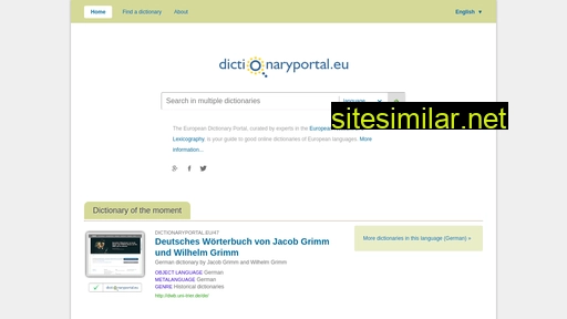 dictionaryportal.eu alternative sites