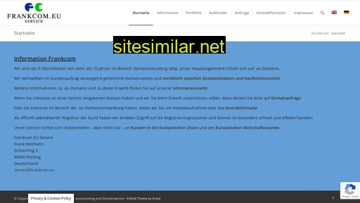 domaininfo.frankcom.eu alternative sites