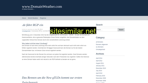Domainwetter similar sites