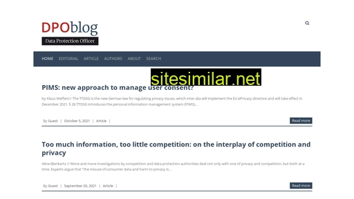 dpoblog.eu alternative sites