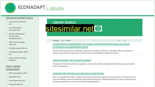 Econadapt-library similar sites