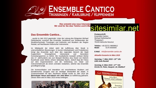 Ensemble-cantico similar sites
