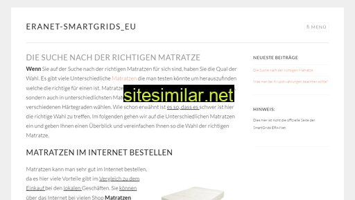 Eranet-smartgrids similar sites