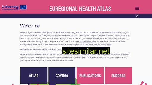 euregionalhealthatlas.eu alternative sites