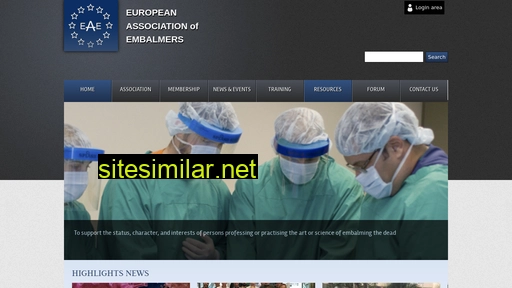 europeanembalmers.eu alternative sites