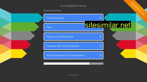 eurotripplanner.eu alternative sites