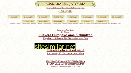 euskararenjatorria.eu alternative sites