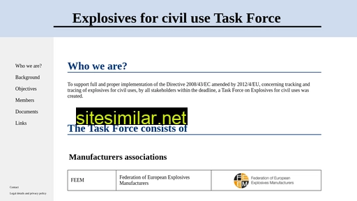 Explosives-for-civil-uses similar sites