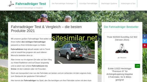 Fahrradtraeger-test similar sites