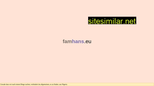 famhans.eu alternative sites