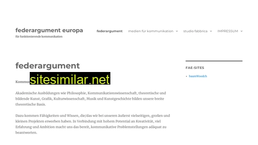 federargumenteuropa.eu alternative sites
