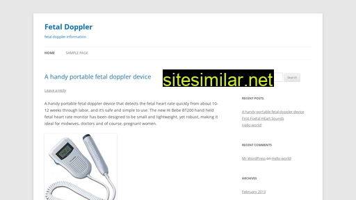 Fetal-doppler similar sites