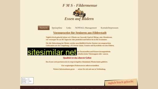 fildermenue.eu alternative sites