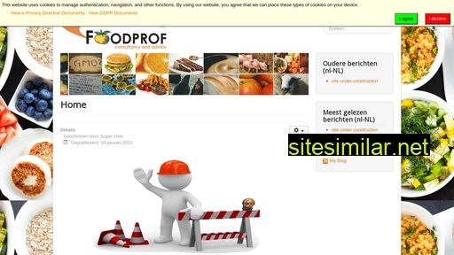 foodprof.eu alternative sites