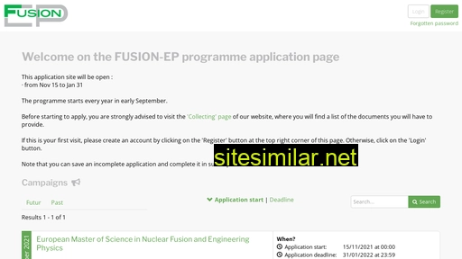 fusion-ep.eu alternative sites