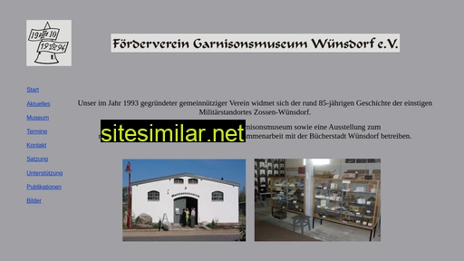 garnisonsmuseum-wuensdorf.eu alternative sites