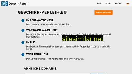 geschirr-verleih.eu alternative sites