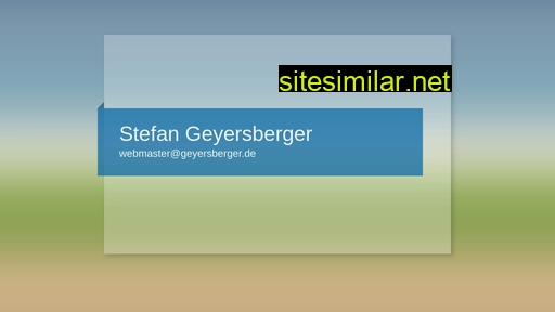 geyersberger.eu alternative sites