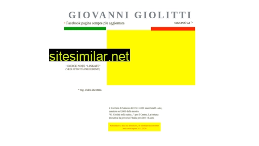 Giovannigiolitti similar sites