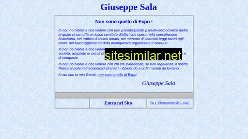 giuseppesala.eu alternative sites