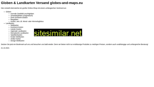 globes-and-maps.eu alternative sites
