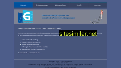 Goesmann-zentralstaubsauger similar sites
