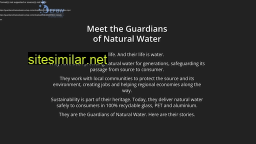 guardiansofnaturalwater.eu alternative sites