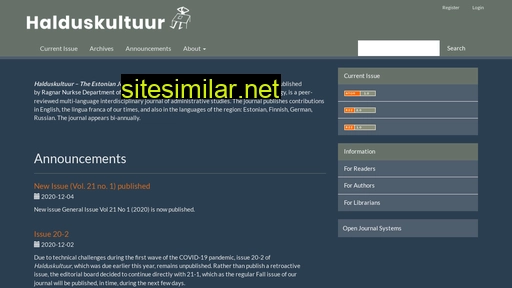 halduskultuur.eu alternative sites