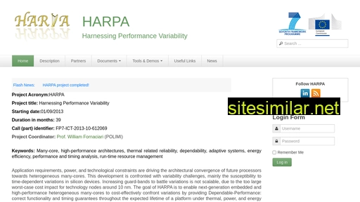 harpa-project.eu alternative sites