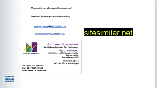 hartmannhaustechnik.eu alternative sites