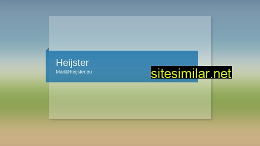 heijster.eu alternative sites
