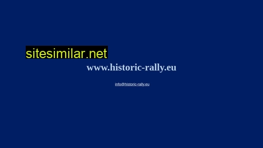 historic-rally.eu alternative sites